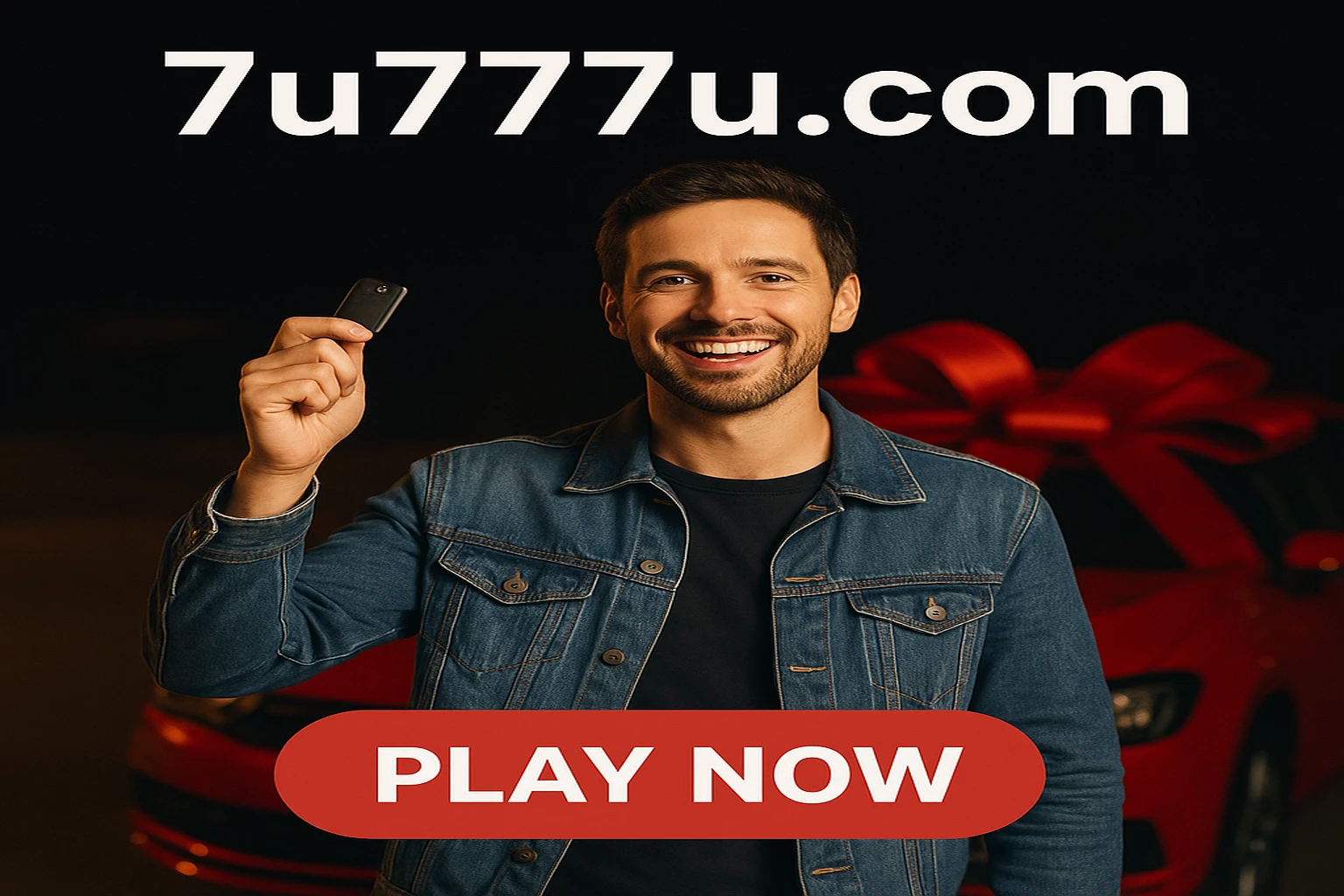 7u77 খেলোয়াড় জয়ের মুহূর্ত ও মোবাইল গেমিং প্ল্যাটফর্ম প্রচারণা ব্যানার